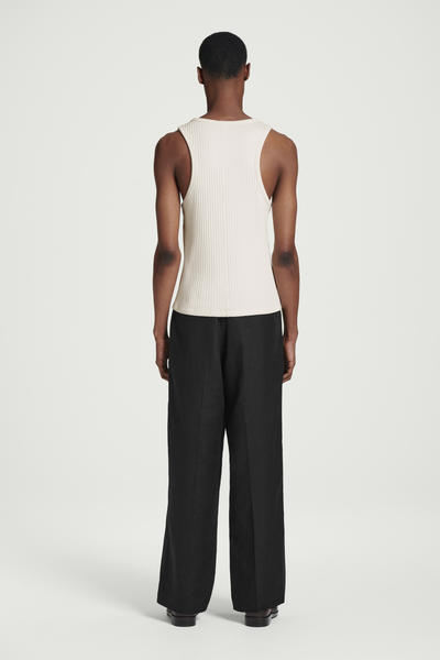 COS スリムフィット リブコットンタンクトップ