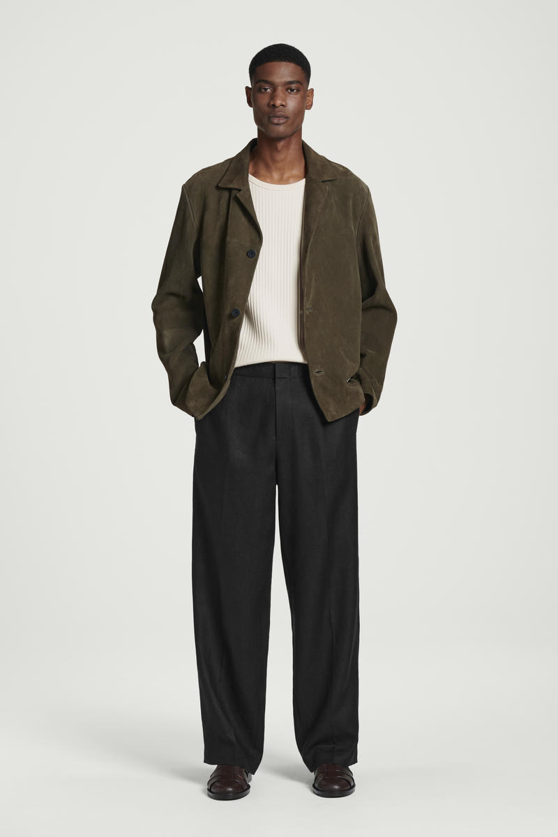 COS スリムフィット リブコットンタンクトップ