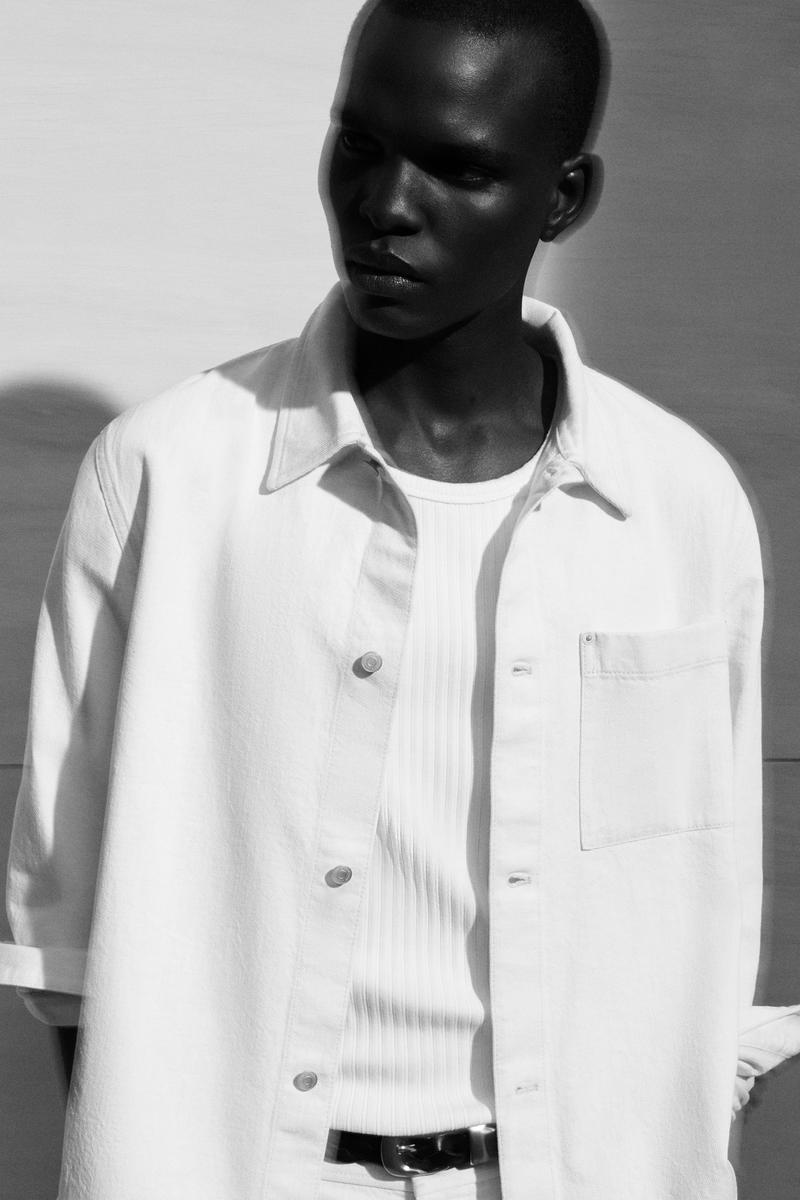 COS スリムフィット リブコットンタンクトップ