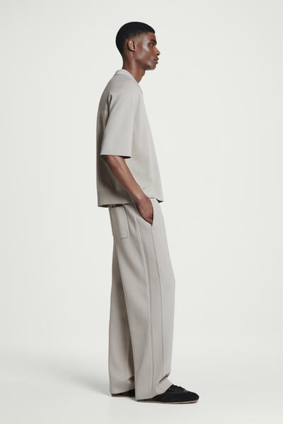 COS カラーブロックダブルフェイスポロシャツ