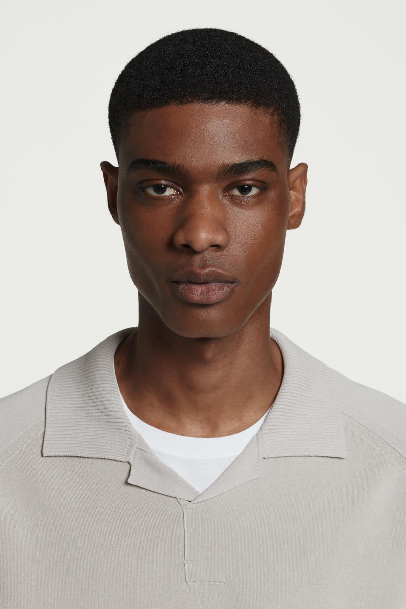 COS カラーブロックダブルフェイスポロシャツ