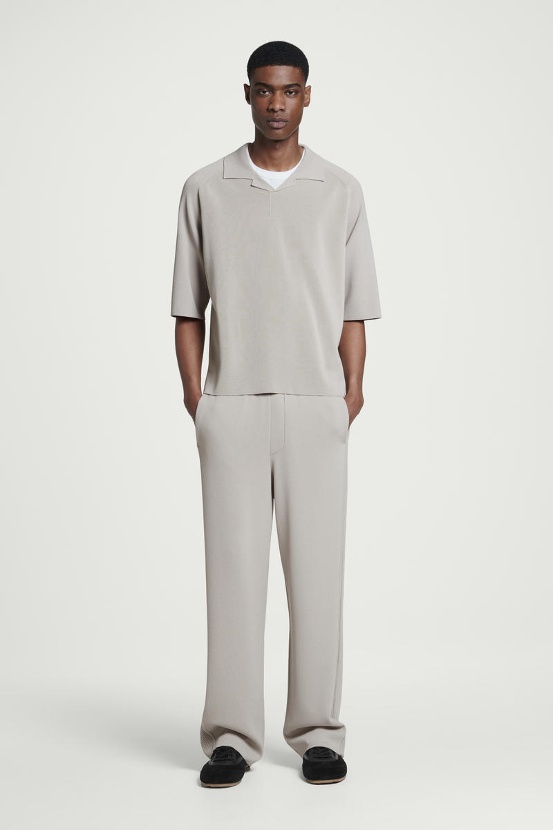 COS カラーブロックダブルフェイスポロシャツ