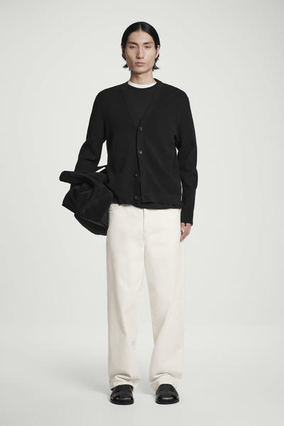 COS コットンニットVネックカーディガン