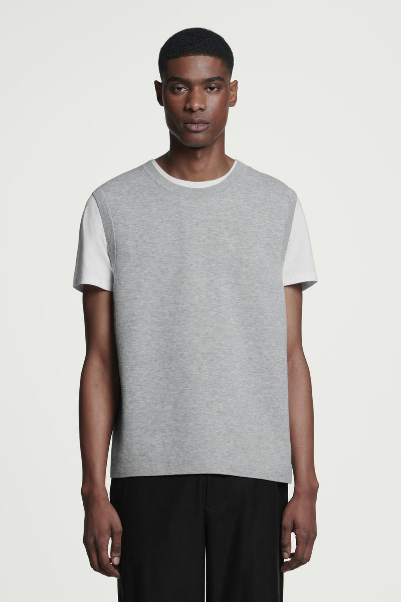 COS ダブルフェイスコットンベスト