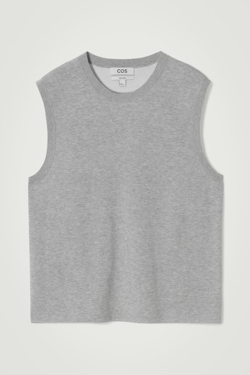 COS ダブルフェイスコットンベスト
