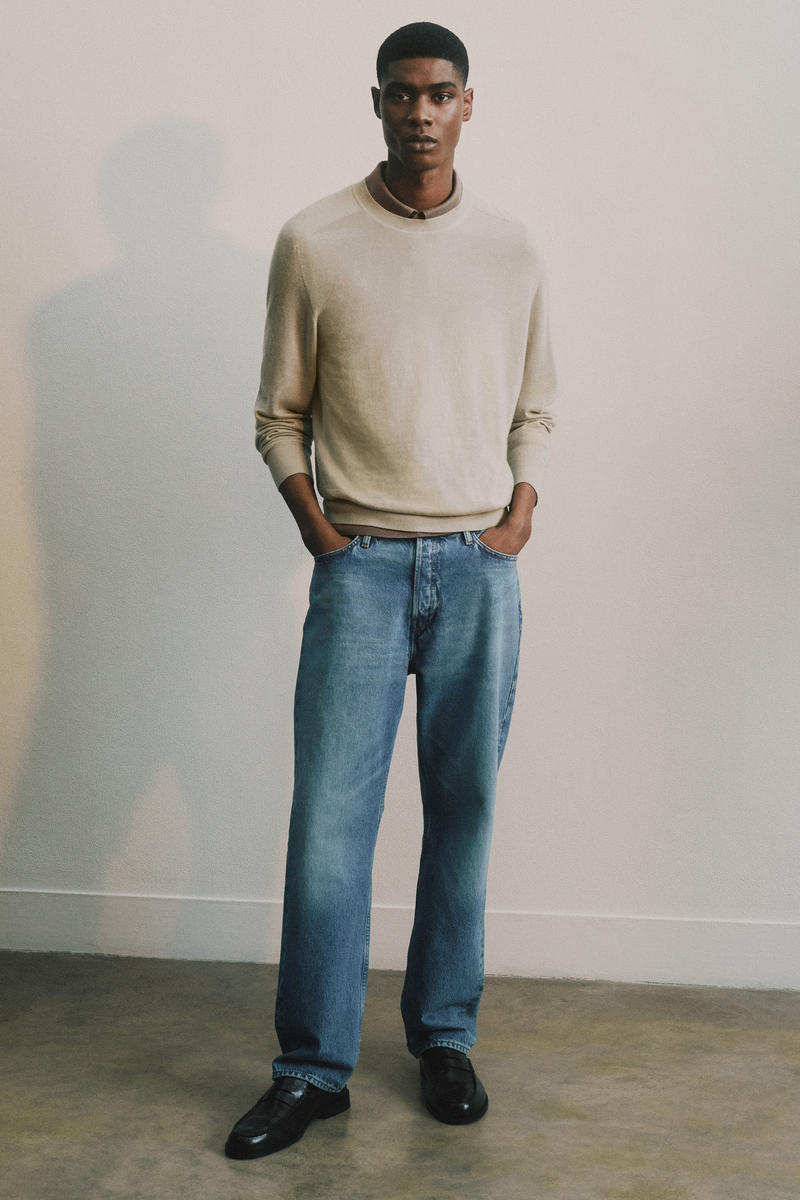 COS ファインニットカシミヤクルーネックセーター