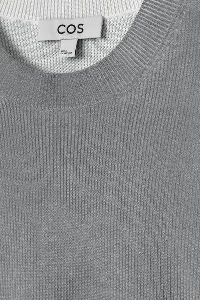 COS オーバーサイズ プリントニットTシャツ