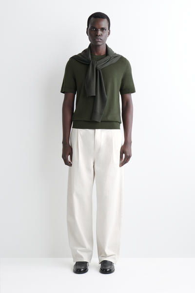 COS スリムフィット  メリノウールTシャツ