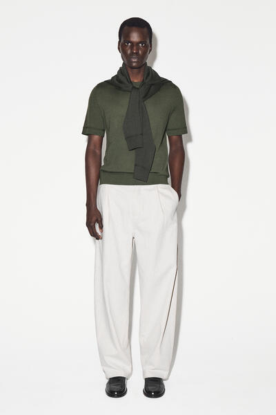 COS スリムフィット  メリノウールTシャツ