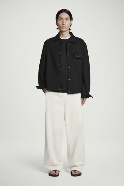 COS ジャージーツイルシャツジャケット