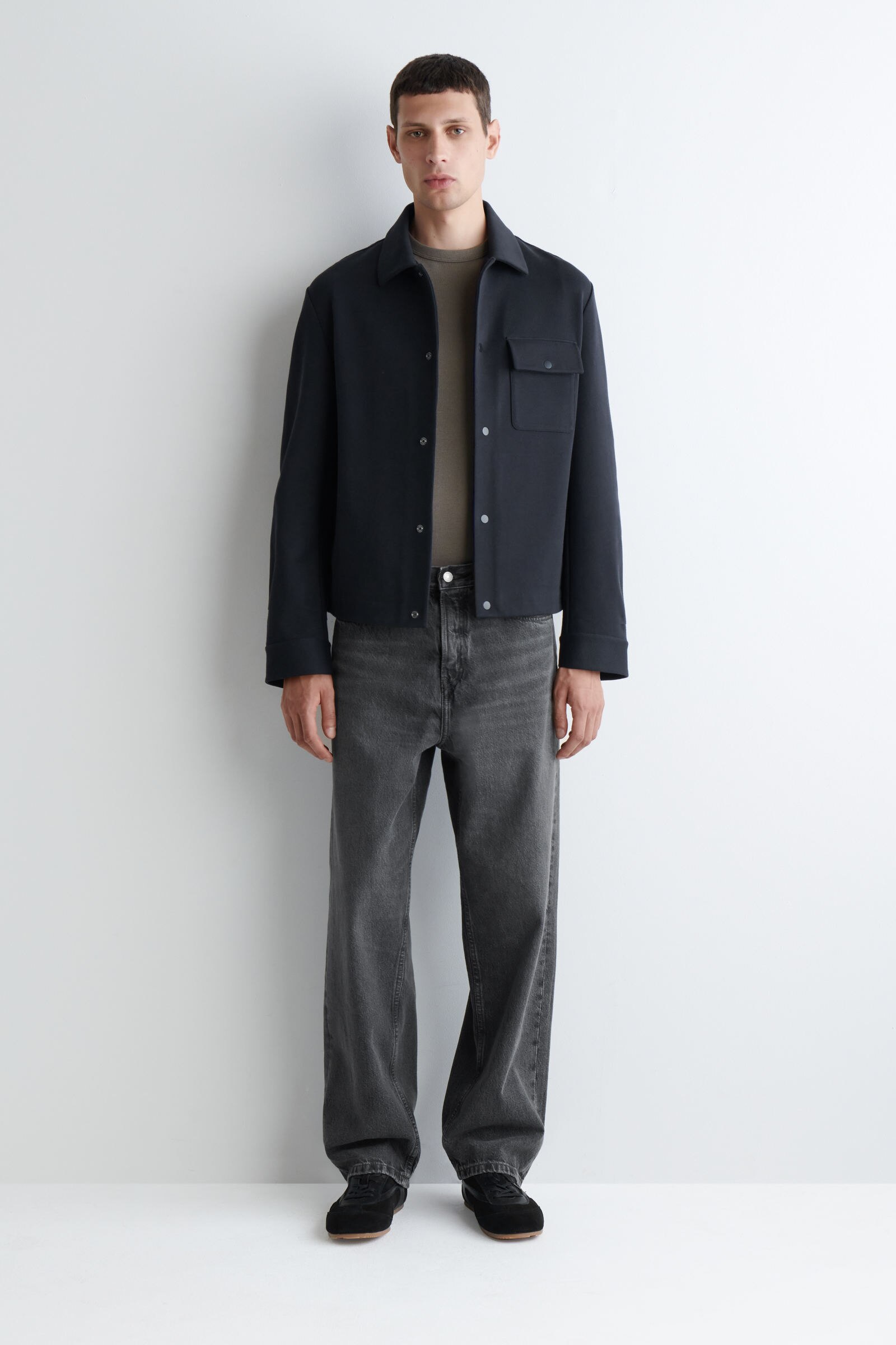 COS ジャケットM OVERSIZED SHEARLING AVIATOR JACKET オーバーサイズ シアリング