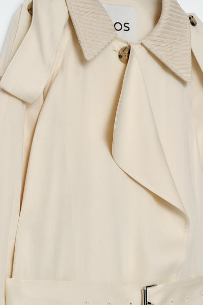 COS ニットカラートレンチコート