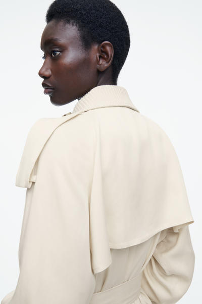 COS ニットカラートレンチコート