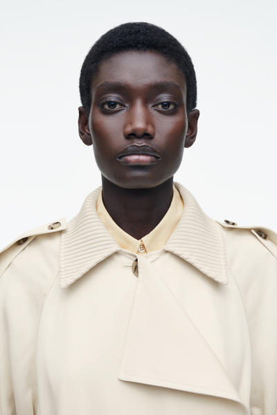 COS ニットカラートレンチコート