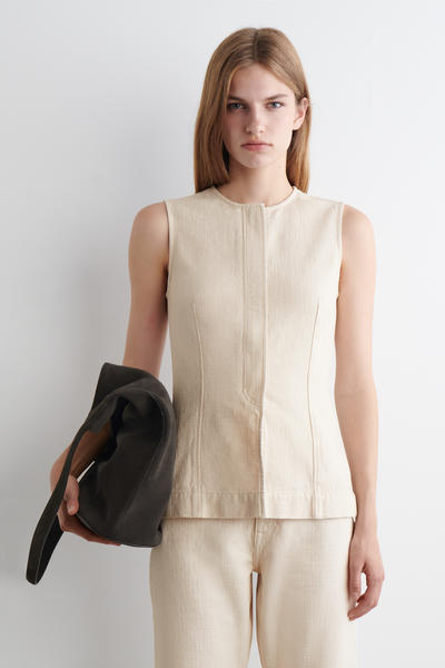 COS ノースリーブデニムトップ