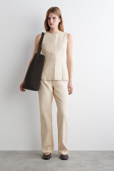 COS ノースリーブデニムトップ