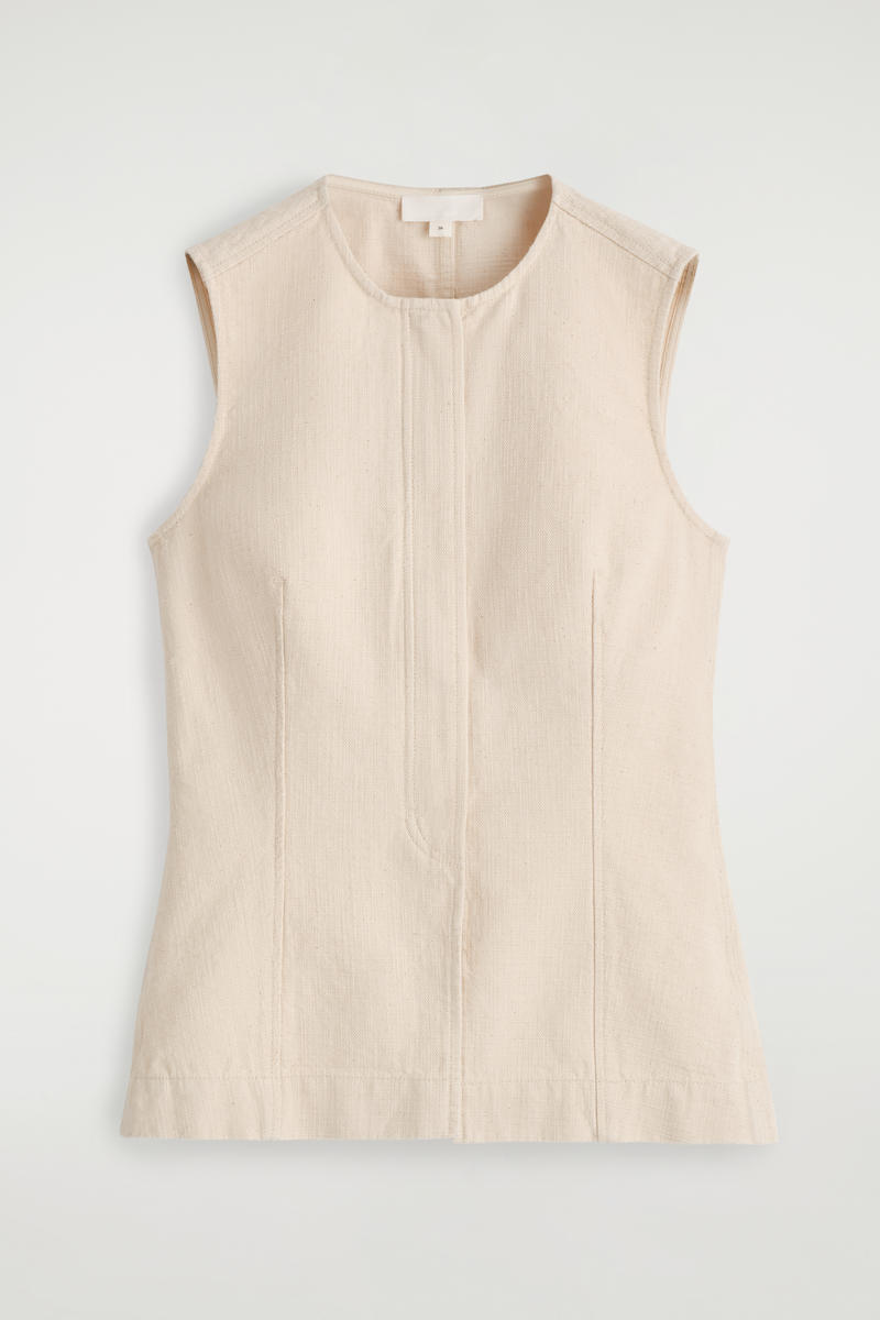 COS ノースリーブデニムトップ