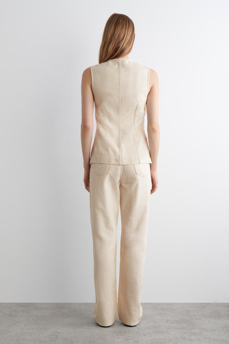 COS ノースリーブデニムトップ