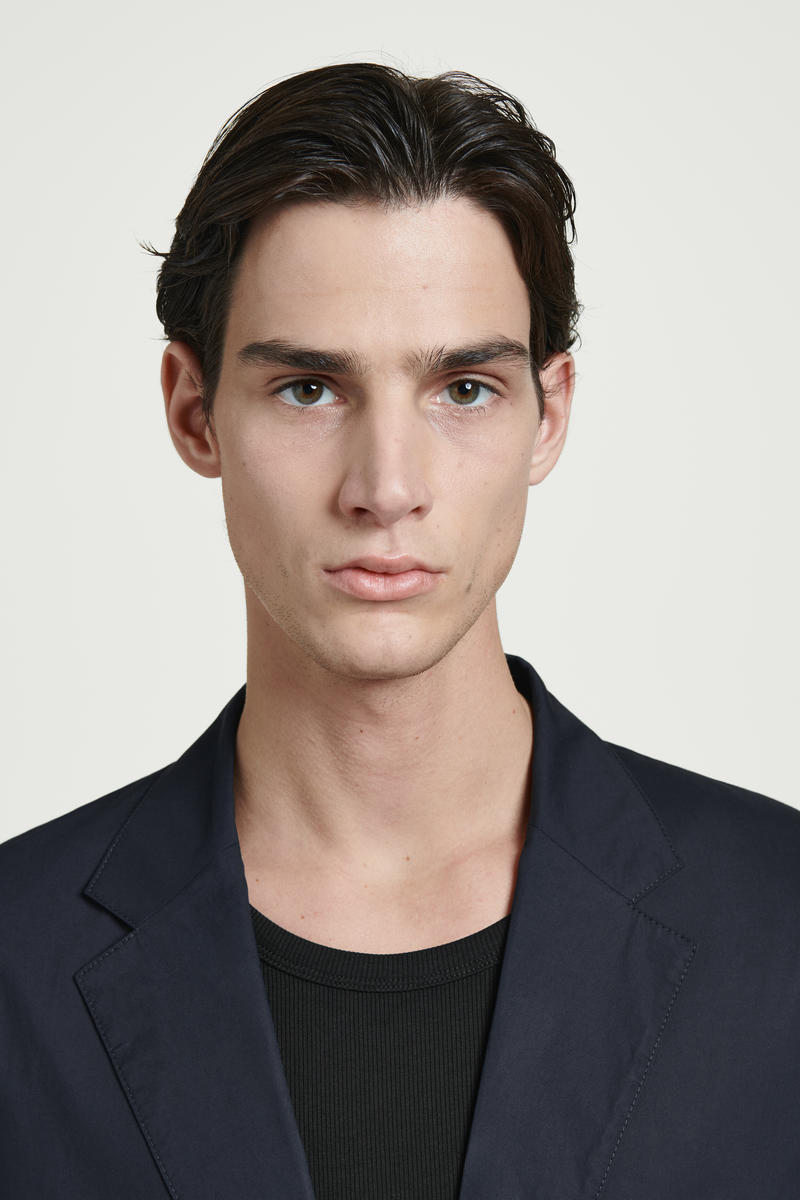 RELAXED SINGLE-BREASTED COTTON BLAZER オーバーサイズ シングル 