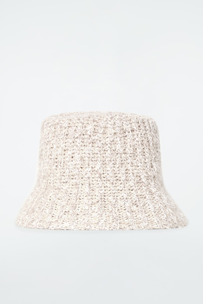COS テクスチャードバケットハット