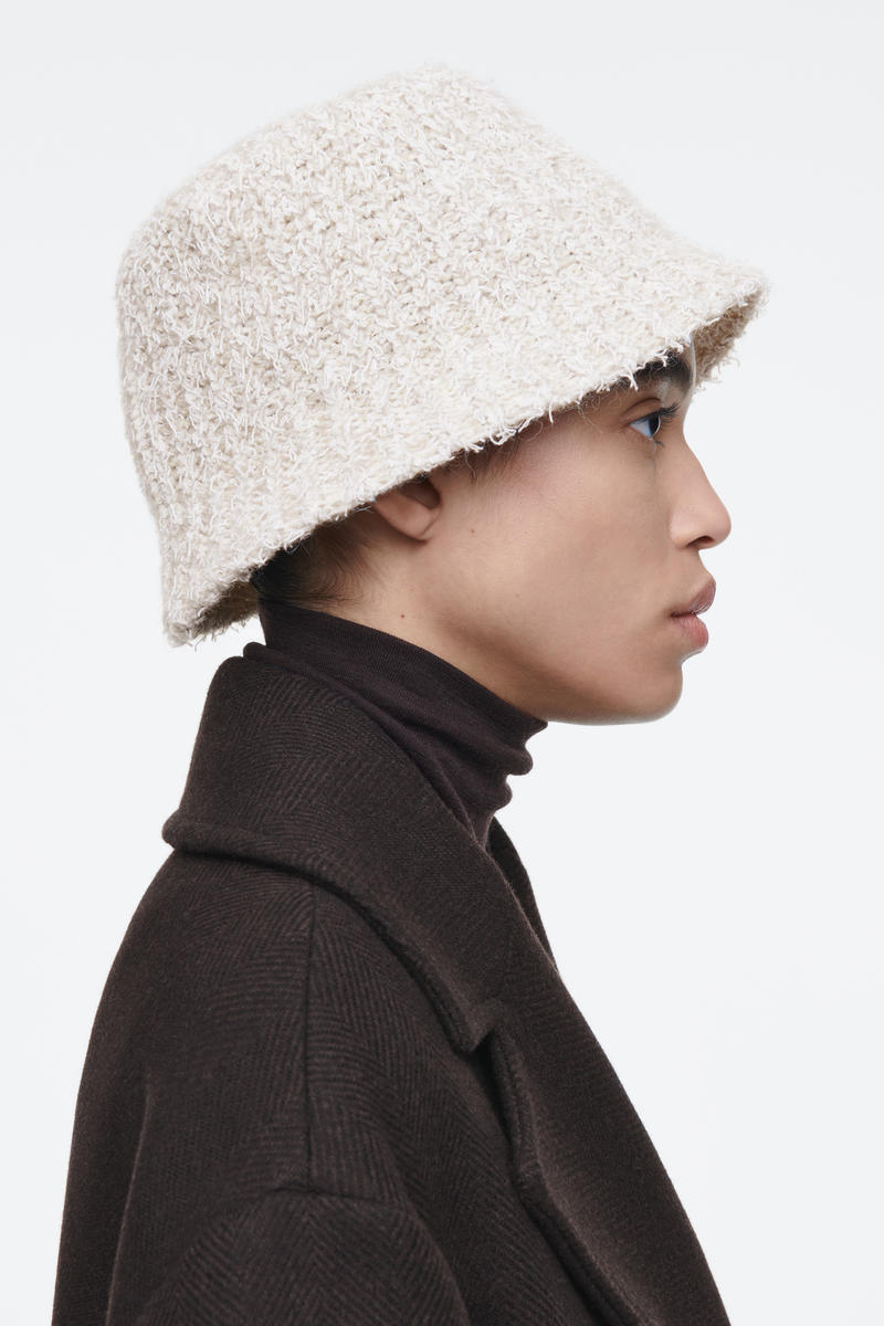 COS テクスチャードバケットハット