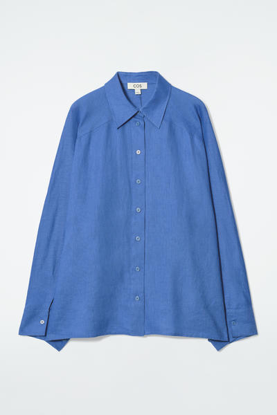 COS ボクシーフィット リネンシャツ