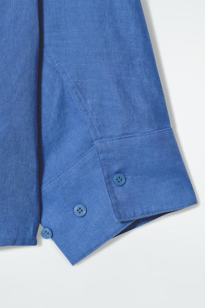 COS ボクシーフィット リネンシャツ