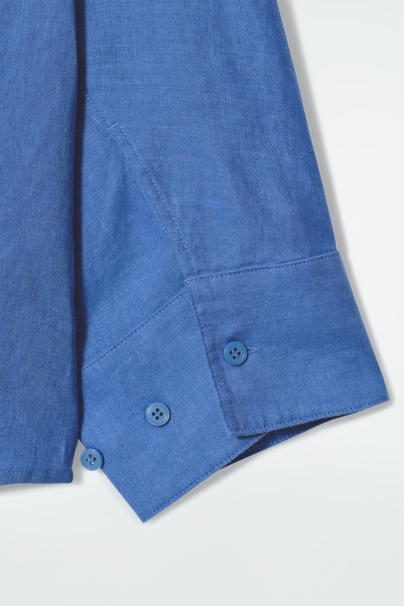 COS ボクシーフィット リネンシャツ