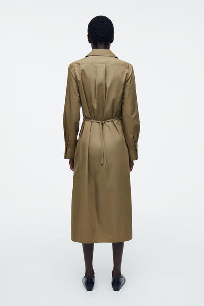 COS ダブルブレストミディシャツワンピース