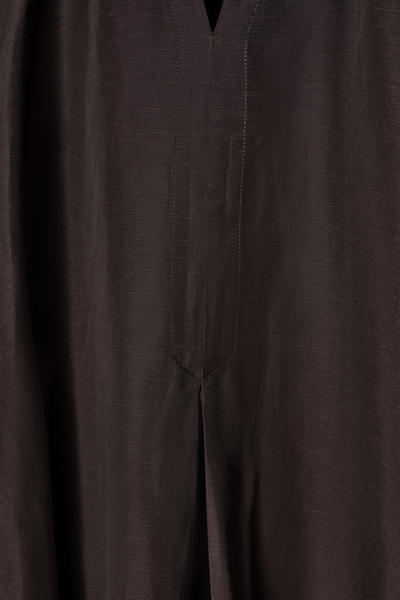 COS Aラインリネンブレンドマキシワンピース