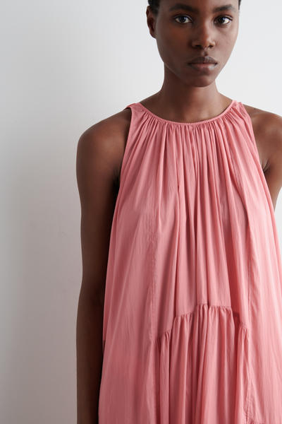 COS ギャザーホルターネックマキシドレス