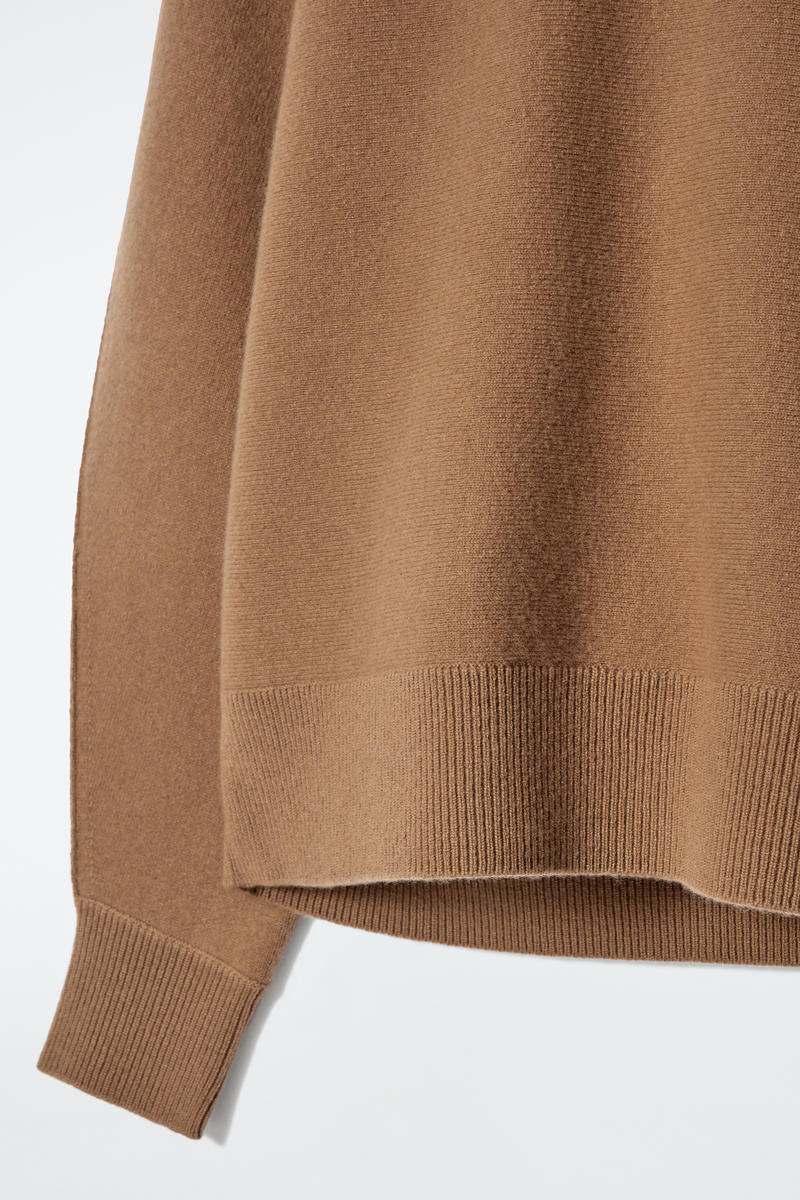 ROUNDED DOUBLE-FACED WOOL JUMPER ラウンドダブルフェイスウール