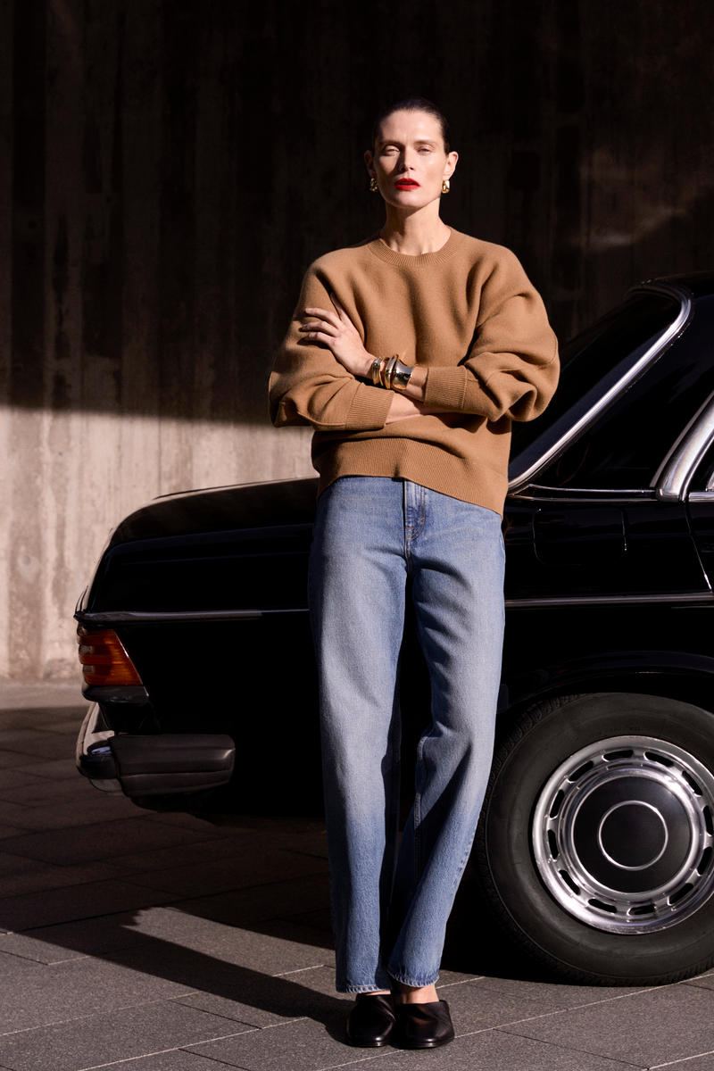 ROUNDED DOUBLE-FACED WOOL JUMPER ラウンドダブルフェイスウール