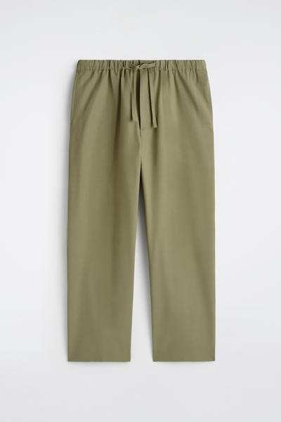 COS ドローストリングバレルレッグパンツ