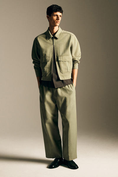 COS ドローストリング付きバレルレッグパンツ