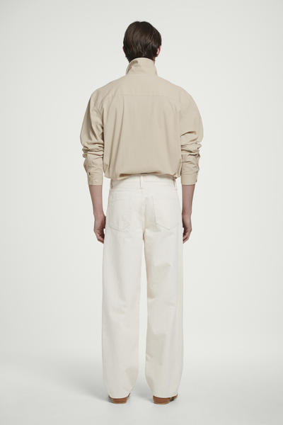 COS コットンシアサッカーオーバーシャツ