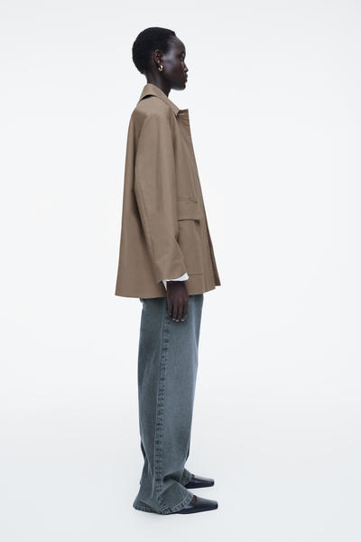 COS 襟付きコットンカージャケット