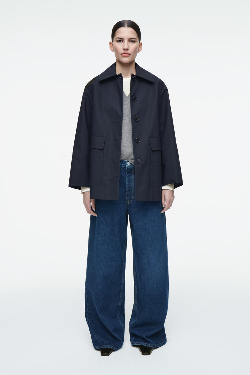 COS 襟付きコットンカージャケット