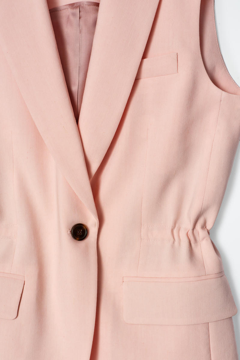 COS スリムリネンベスト