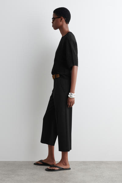 COS ウールブレンドカプリパンツ