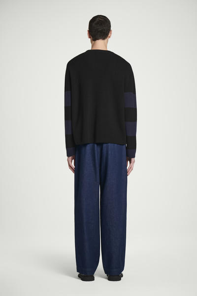 COS ストライプメリノウールセーター