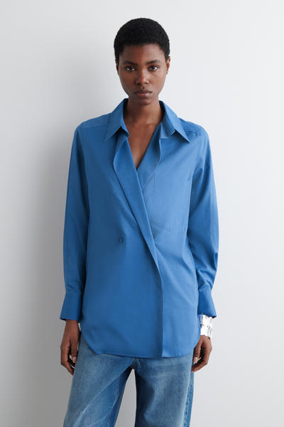 COS ダブルブレストシャツ