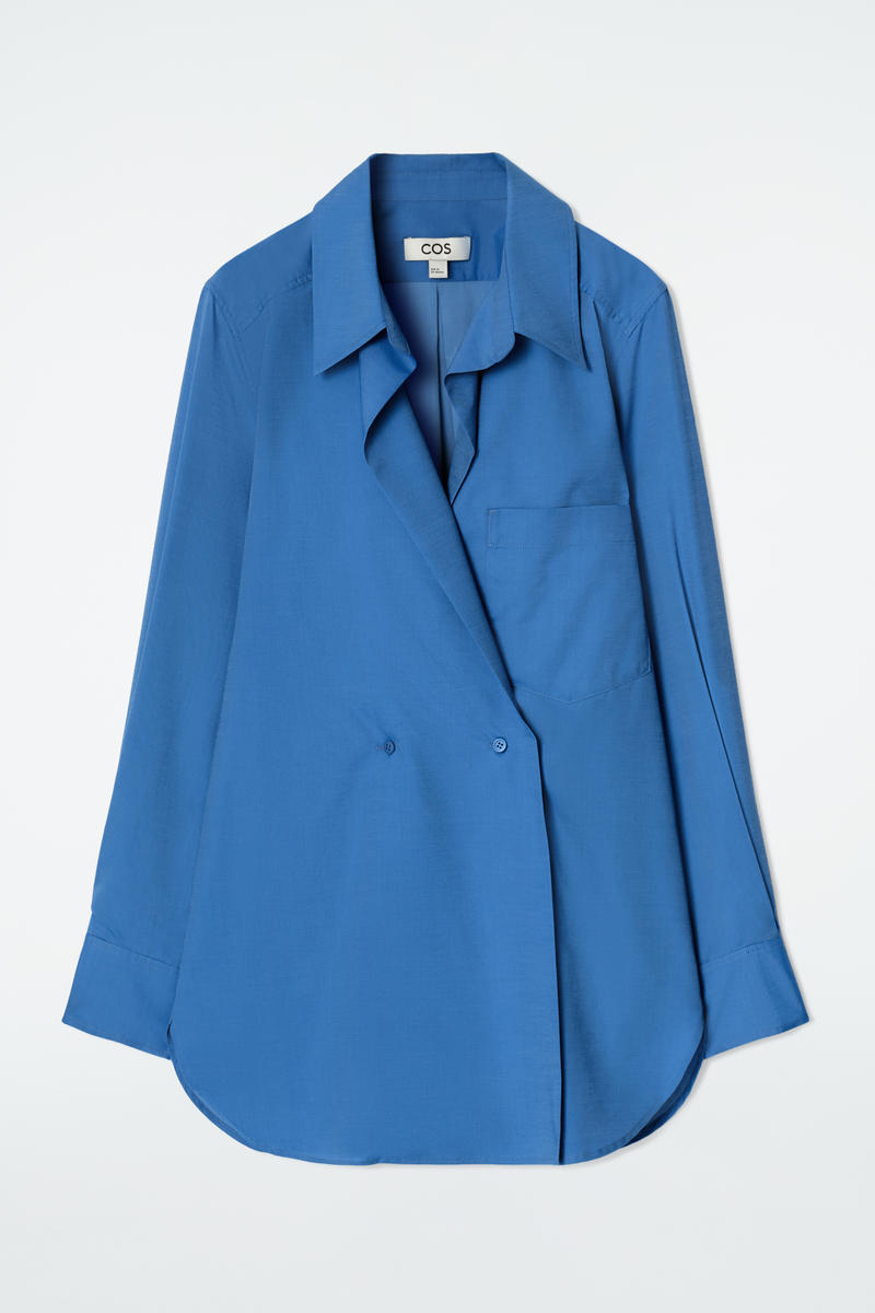COS ダブルブレストシャツ