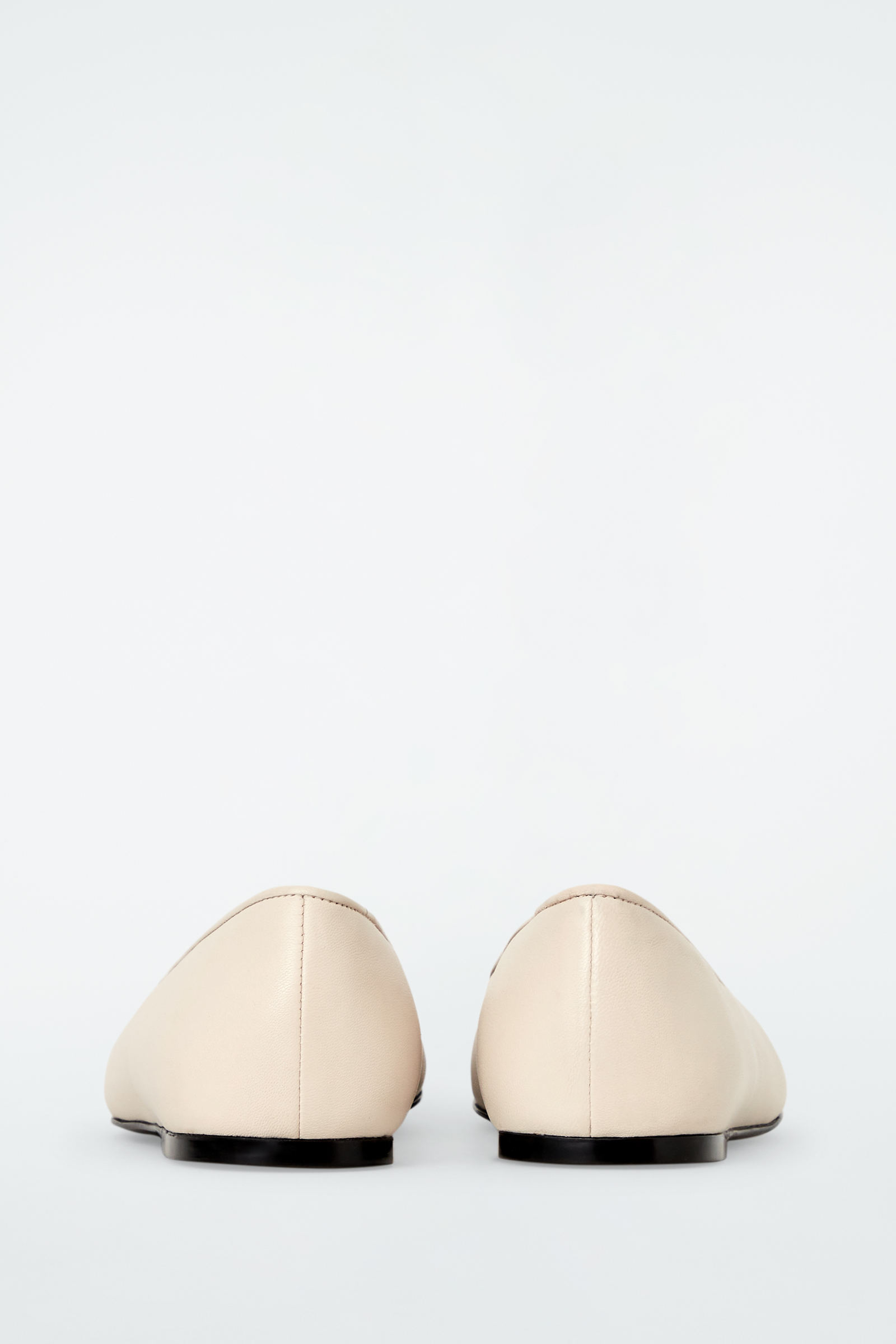 LEATHER BALLERINA FLATS レザーバレリーナフラットシューズ