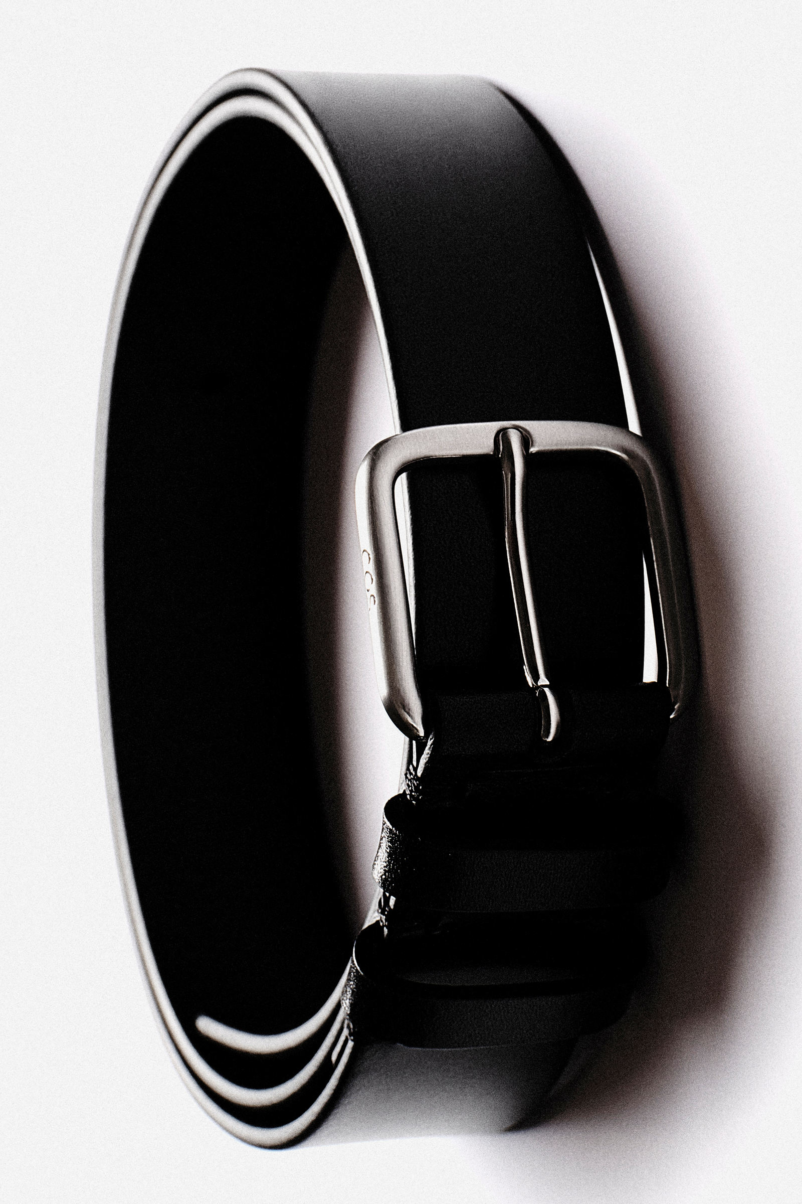 CLASSIC LEATHER BELT クラシックレザーベルト ブラック / シルバー