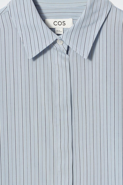 COS オーバーサイズストライプシャツ