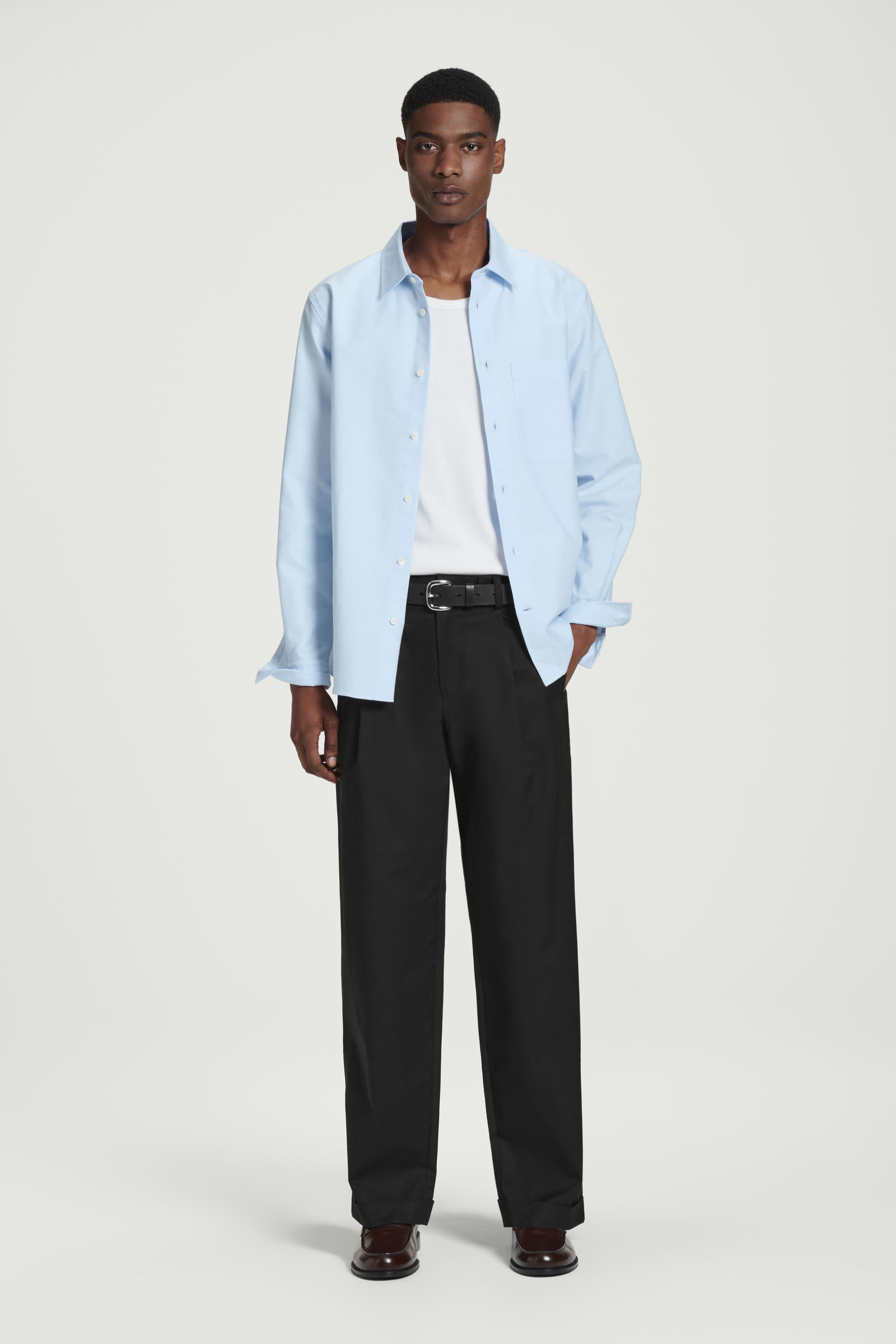 RELAXED OXFORD SHIRT オーバーサイズ オックスフォードシャツ ライト