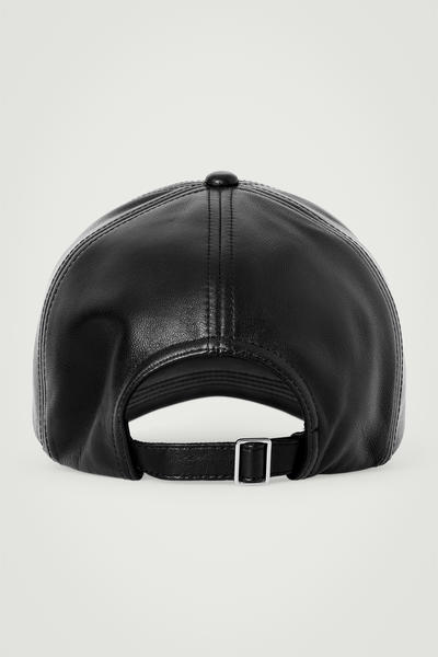 COS レザーベースボールキャップ