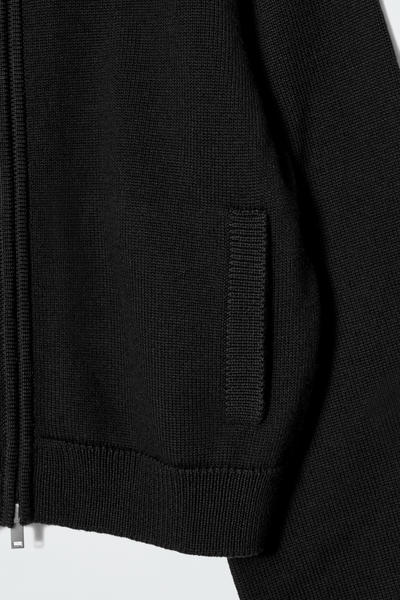 COS ポインテルニットウールジャケット