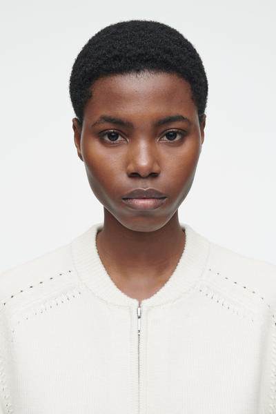 COS ポインテルニットウールジャケット